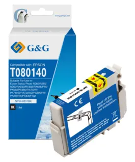 ГЛАВА ЗА EPSON STYLUS PHOTO R 265/360/RX 560/585/685/P 50/PX 650/660/700/710/720/800/810 - Black - T0801BK -