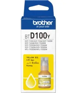 БУТИЛКА МАСТИЛО ЗА BROTHER MFC-T930DW/DCP-T830DW/DCP-T730DW/DCP-T530DW/DCP-T430W/DCP-T230 - Ink Bottle - Yellow - PN BTD