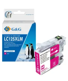 УНИВЕРСАЛНА ГЛАВА ЗА BROTHER DCP J4110DW/MFC J4410DW/J4510DW/J4610DW/J4710DW - HIGH CAPACITY - Magenta - LC123M (LC-123M