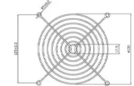 Evercool Решетка за вентилатор Fan Grill Metal – 140mm