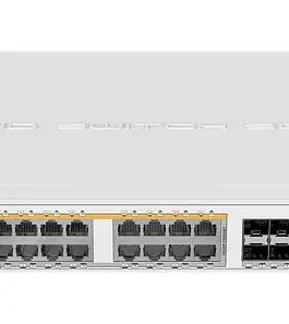 24 портов гигабит Ethernet комутатор MikroTik CRS328-24P-4S+RM