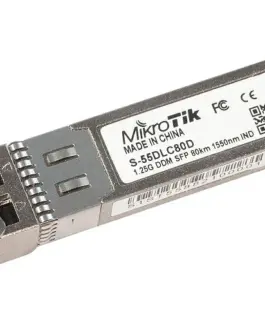 SFP модул MikroTik S-55DLC80D с двоен LC конектор