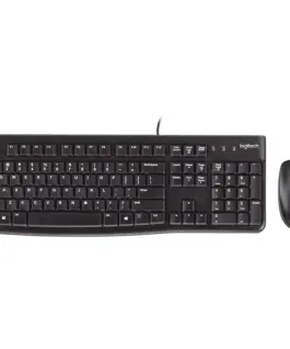 Клавиатура LOGITECH MK120 Corded Combo - BLACK - USB - US INTL - EER