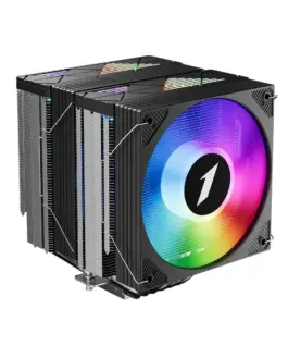 1stPlayer охладител CPU Cooler CRYO CY12LD Black - LGA1851/AM5 Dual-Tower ARGB