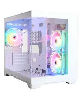 1stPlayer кутия Case mATX – MV6-TP White – 3 fans included
