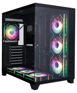1stPlayer кутия Case ATX - MEGAVIEW MV8 Black - 7 x 120 mm A-RGB fans included