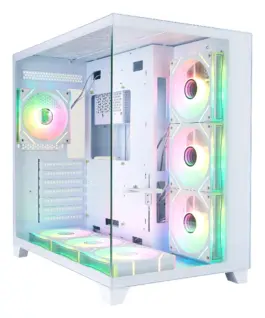 1stPlayer кутия Case ATX - MEGAVIEW MV8 White - 7 x 120 mm A-RGB fans included