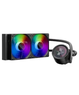 Alternative view of 1stPlayer водно охлаждане Water Cooling 240mm - Thunderstorm TS4 240 Black - Digital Display, aRGB