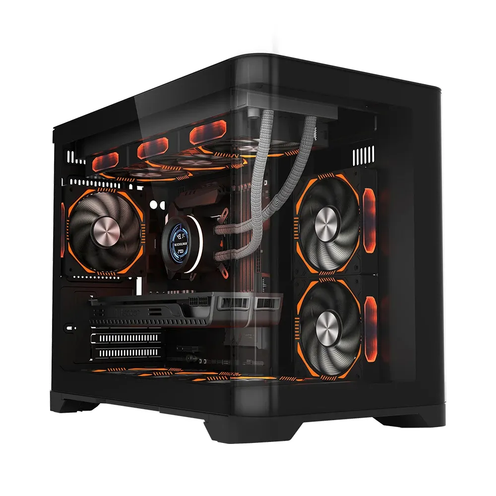 1stPlayer кутия Case mATX - UV6 Black