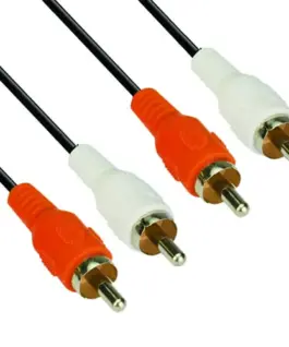VCom Аудио Кабел RCA 2x M / RCA 2x M - CV022-1.8m