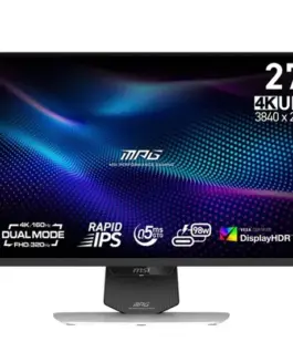 MSI Monitor MPG 274URDFW E16M 27 inches/FHD/320Hz/DualMode/бял/PIVOT