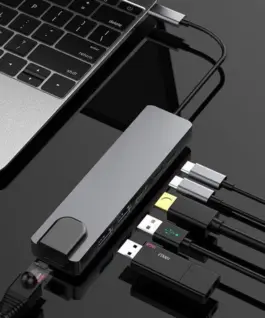 Gembird USB-C Hub USB-C/A LAN HDMI