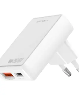4smarts зарядно FlatPlug Duos 20W GaN USB-C + USB-A