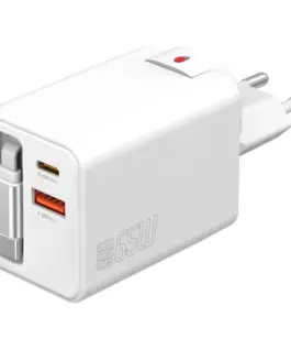4smarts зарядно Flex Jojo 65W 2xUSB-C + USB-A бял
