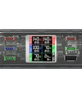 Alternative view of 4smarts зарядна станция 360W 5xUSB-C + 1xUSB-A GaN