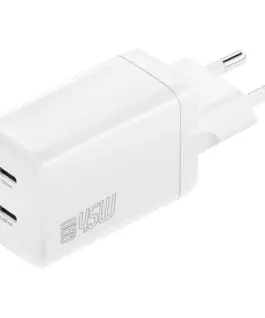 4smarts зарядно PDPlug 45W 2xUSB-C бял