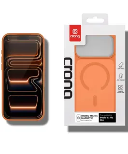 Alternative view of CRONG Case MagSafe iPhone 17 Pro Max оранжев Hybrid M