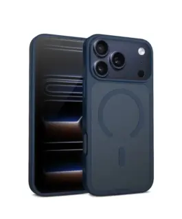 CRONG Case MagSafe iPhone 17 Pro Max Navy син Hybri