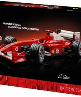 Alternative view of LEGO LEGO Icons 11375 Ferrari F2004 and Michael Schumacher