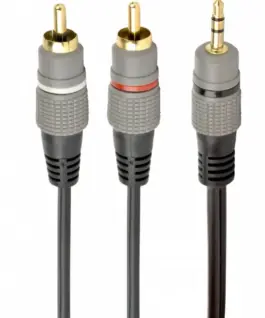 Gembird Audio кабел 1x35mm/2xRCA 15m gold plated