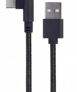Gembird оплетка USB-C 3.0 angled кабел 02m