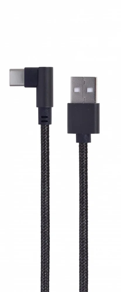 Gembird оплетка USB-C 3.0 angled кабел 02m