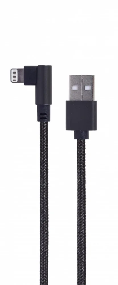 Gembird Angled оплетка кабел USB-A to 8-pin 02m