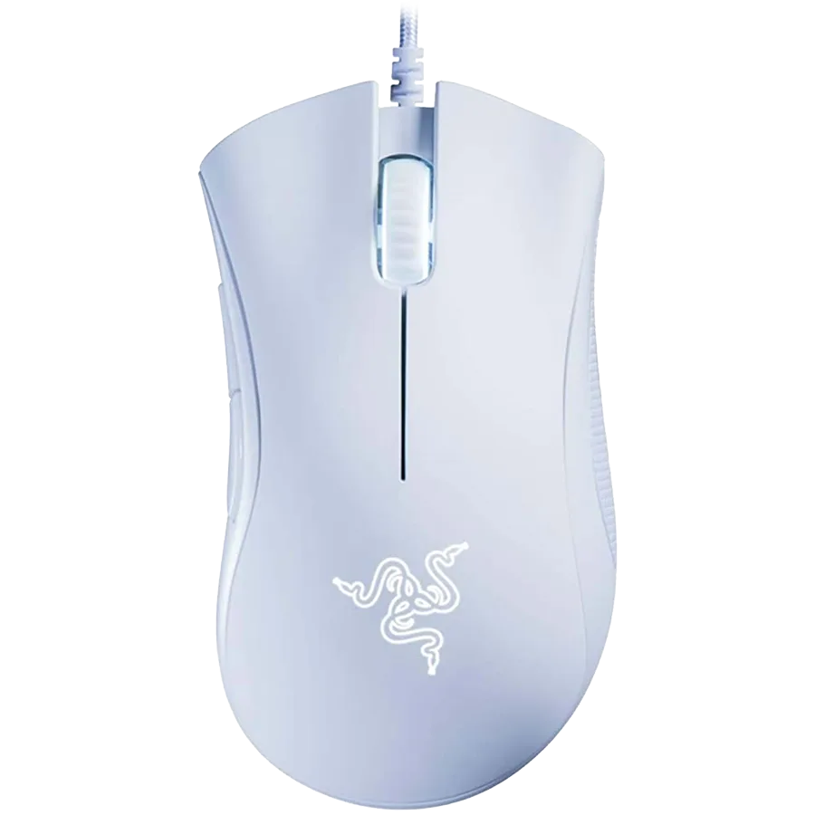 Геймърска мишка Razer DeathAdder Essential White Edition Gaming Mouse True 6 400 DPI optical sensor Ergonomic Form Facto