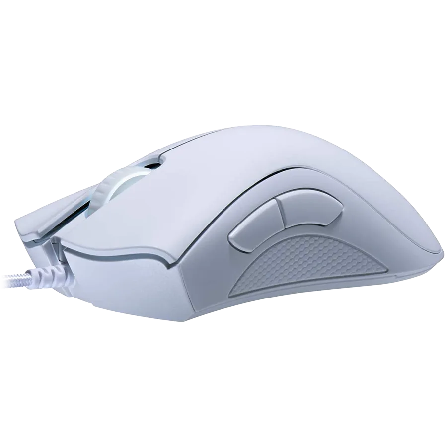 Геймърска мишка Razer DeathAdder Essential White Edition, Gaming Mouse, True 6 400 DPI optical sensor, Ergonomic Form Factor, Mechanical Mouse Switches with 10 million-click life cycle, 1000 Hz Ultrapolling, Single-color white lighting - Image 3