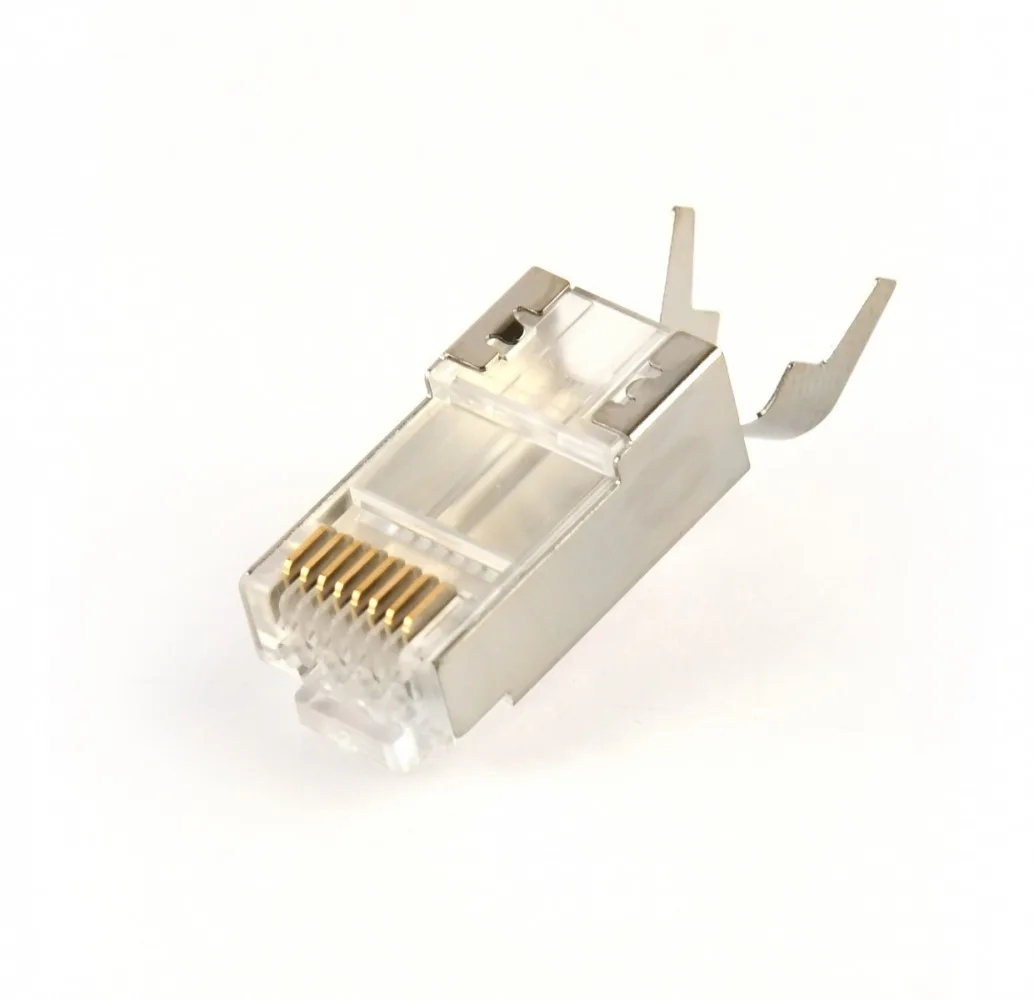 Gembird Modular plug CAT7 15u gold 100pcs