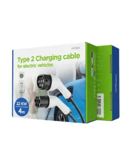 Alternative view of Gembird EV кабел за зареждане typ2/32A/3-phase/22kW/4m