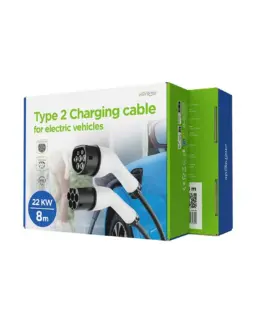 Alternative view of Gembird EV кабел за зареждане typ2/32A/3-phase/22kW/8m