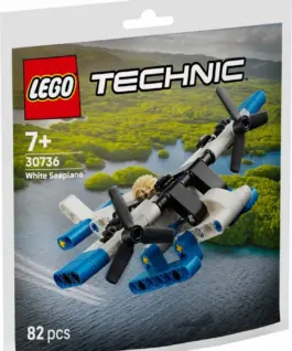 LEGO Bricks Technic 30736 бял seaplane