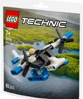 Alternative view of LEGO Bricks Technic 30736 бял seaplane