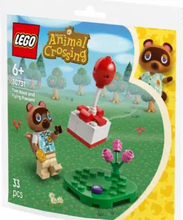 Alternative view of LEGO Bricks Animal Crossing 30731 Tom Nook and the flying gift