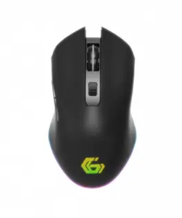 Gembird Mouse 6-button rechargeable wireless RGB gaming мишка Firebolt черен