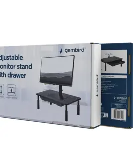 Alternative view of Gembird Glass монитор stand (XL)