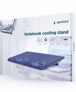 Alternative view of Gembird Cooling Лаптоп stand 15.6 inches, LED