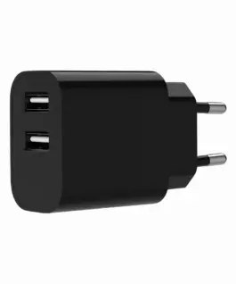 Gembird универсално зарядно 2xUSB-A 2.4A черен