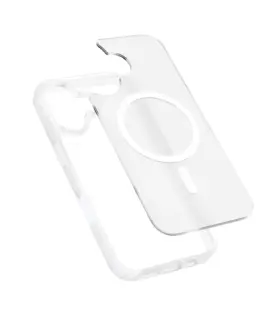 Alternative view of CRONG Case MagSafe iPhone 17 бял Hybrid Matte Magn