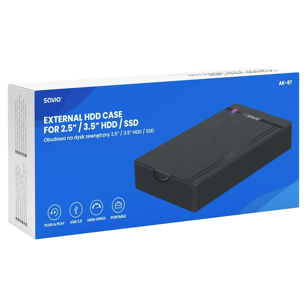 Savio Storage Drive En AK-87 SSD SATA/HDD SAVIO - Image 4