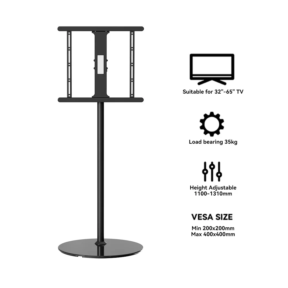 Gembird TV floor stand (swivel), 32-65-inch - Image 5