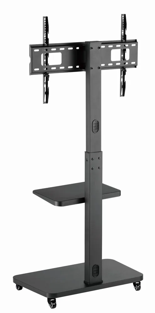 Gembird TV floor stand with caster wheels, 37-75-inch, черен - Image 3