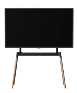 Alternative view of Gembird TV floor stand, 55 - 86-inch, черен/wood