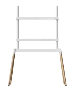 Alternative view of Gembird TV floor stand, 55 - 86-inch, бял/wood