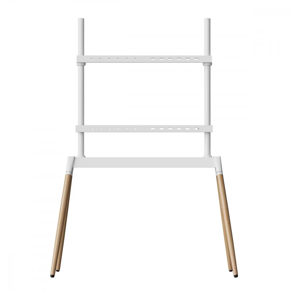 Gembird TV floor stand, 55 - 86-inch, бял/wood - Image 2