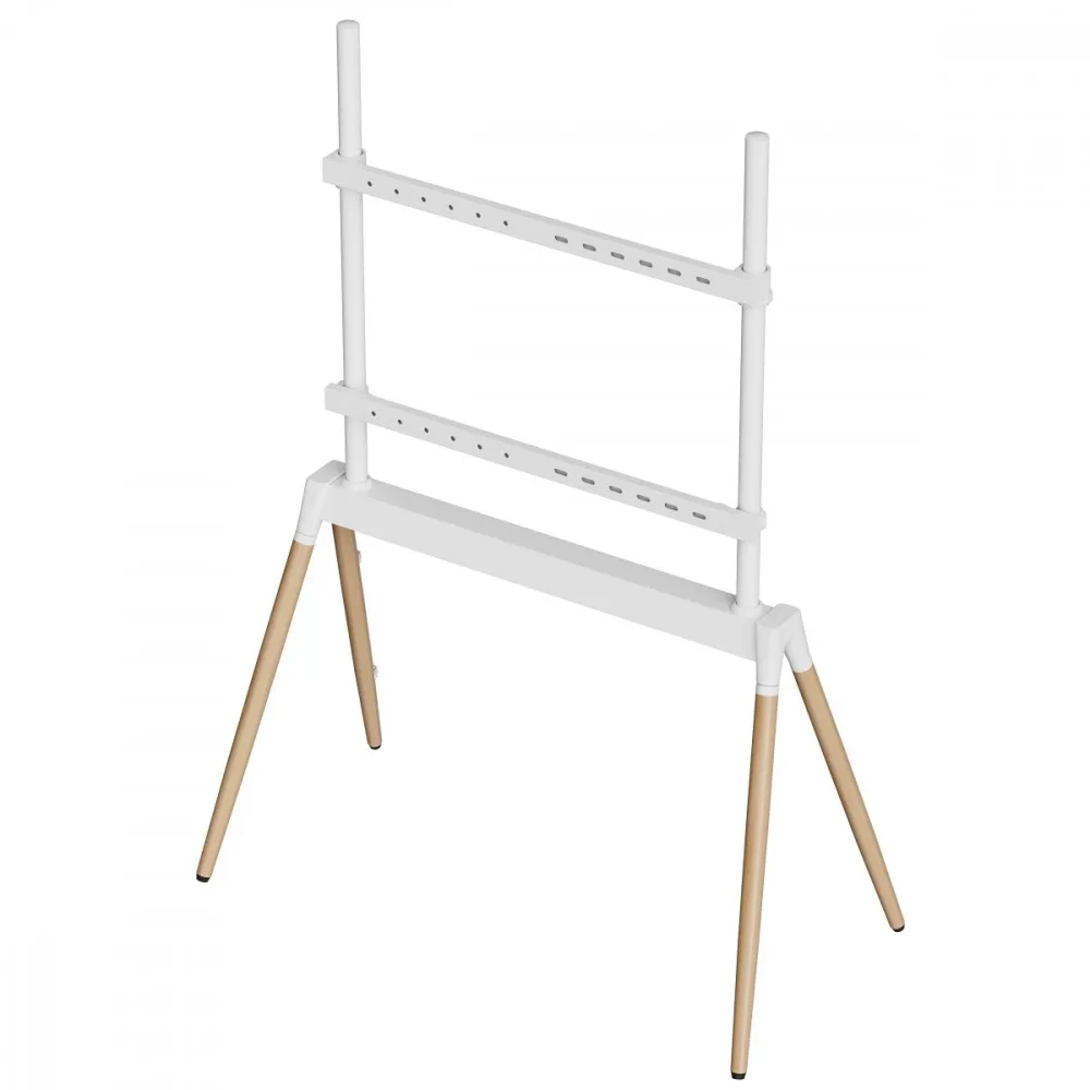 Gembird TV floor stand, 55 - 86-inch, бял/wood - Image 3