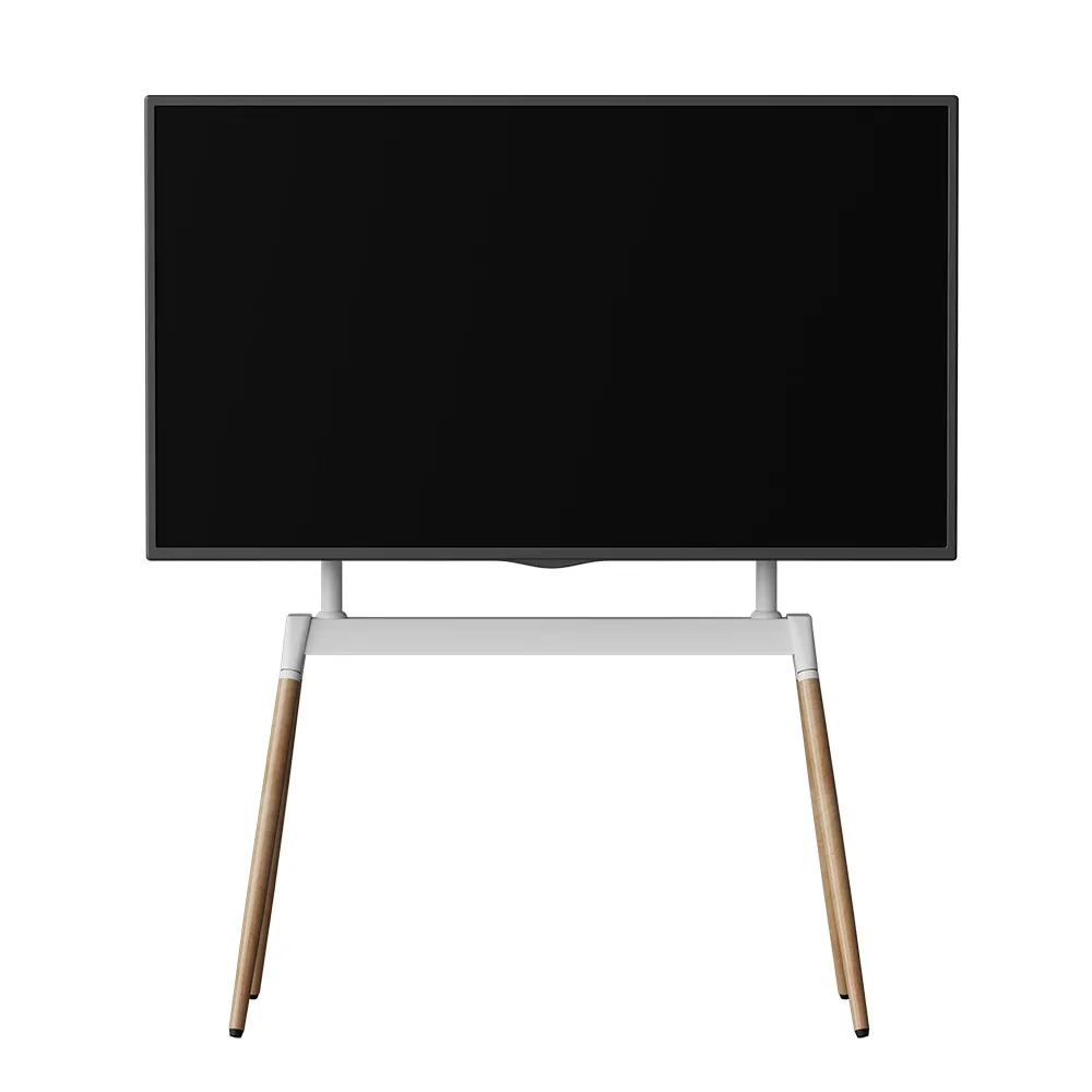 Gembird TV floor stand, 55 - 86-inch, бял/wood - Image 4