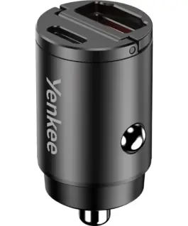 Alternative view of YENKEE YAC CAR 02 MINI 30W USB-A, USB-C