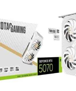 ZOTAC видео карта GeForce RTX 5070 TWIN EDGE OC бял 12GB GDDR7 192bit